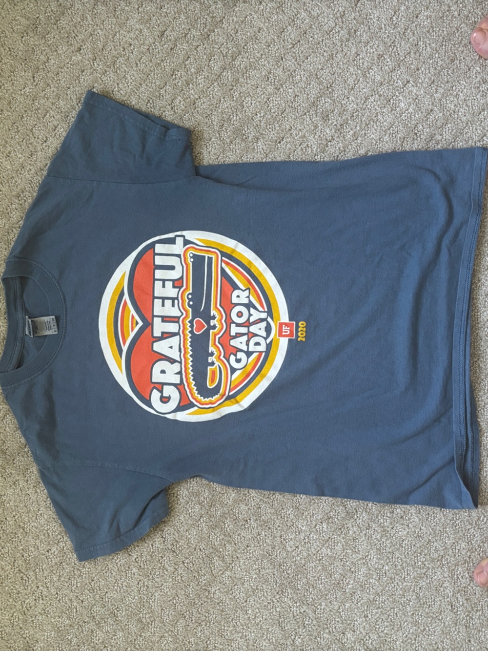 Grateful Gator Day Graphic T-Shirt - Blue